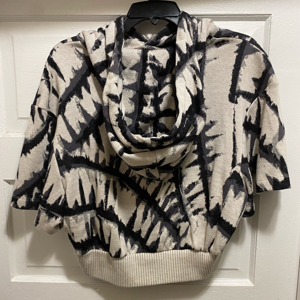TWENTY MONTREAL HYPER REALITY CROPPED TIE DYED COTTON HOODIE LARGE